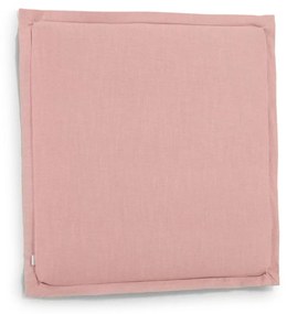 Kave Home - Testiera sfoderabile Tanit in lino rosa per letto da 90 cm
