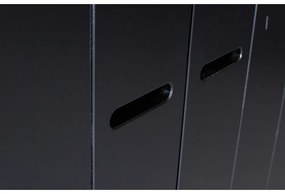 Armadio in pino nero 140x195 cm Connect - WOOOD