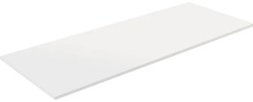 Top per lavabo Compatech VISOBATH L 121 x H 1.2 x P 46 cm bianco mdf, opaco