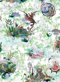 Tapete Reveries von Christian Lacroix - Vert Buis