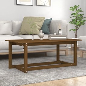 Tavolino Da Salotto Ambra 110x55x45 Cm Legno Massello Di Pino /