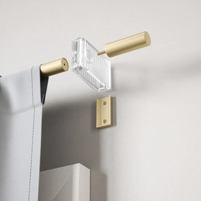 Bastone per tende oro opaco in acciaio regolabile 107 - 305 cm Flute – Umbra