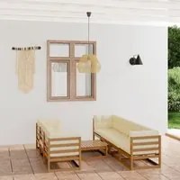 Set Divani da Giardino 8 pz con Cuscini Legno Massello di Pino 3076422