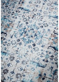 Tappeto azzurro 120x160 cm Saveh Cream Blue - Elle Decoration