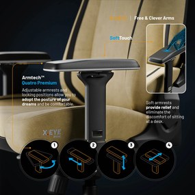 Sedia da gaming Diablo X.Eye Prime Broken Gold Normal Size