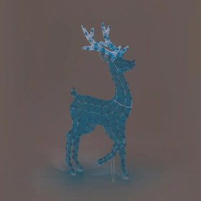 Stella decorativa luminosa 240 lampadine led bianco caldo L 1.2 m x H 125 cm