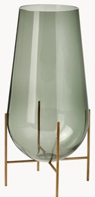 Vaso da terra in vetro soffiato Echasse, alt. 44 cm