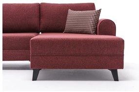 Divano angolare a forma di "U" color mattone Belen - Balcab Home