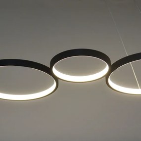 Lampadario LED a sospensione con filo FLAMENCO LED/42W/230V 4000K nero