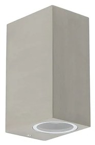 Applique da parete moderna in alluminio a 2 luci IP44 - Baleno