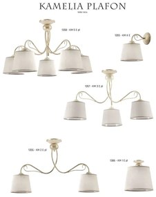 Jupiter 1386 - KM 1 PE - Plafoniera KAMELIA 1xE27/60W/230V