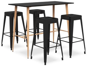 Set Da Bar 5 Pz Nero /