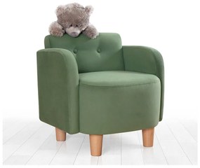 Sedia per bambini verde Volie - Artie