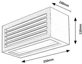 Rabalux 77100 - Applique a LED da esterno LUBLIN LED/10W/230V IP54 nero