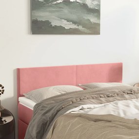 Testiere 2 Pz Rosa 72x5x78/88 Cm İn Velluto /