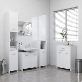 Set Mobili Da Bagno 4 Pz Bianco /