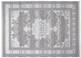 Esclusivo tappeto per interni di design bianco e grigio con motivo Larghezza: 200 cm | Lunghezza: 300 cm