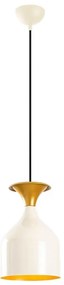 Lampada a sospensione SIVANI 1xE27/40W/230V bianco/ramato