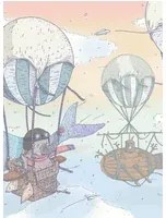 Coordonne Carta da parati panoramica Ballon Rides - Dawn