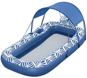 Bestway Materassino Gonfiabile con Parasole Comfort Plush 198x112 cm Spiaggia e Piscina 43732