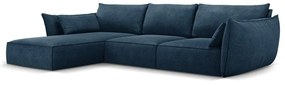 Divano angolare blu scuro (angolo sinistro) Vanda - Mazzini Sofas