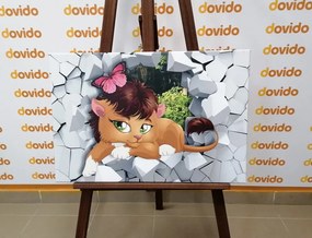 Quadro su tela – Cucciolo di leone adorabile