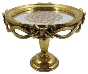 Vassoio decorativo diametro 25,5 cm oro