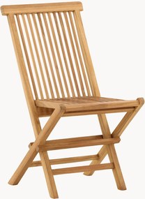 Set di 2 sedie pieghevoli da giardino in legno di teak Kenya