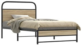 Giroletto Senza Materasso Rovere Fumo 90x190 Cm İn Truciolato /