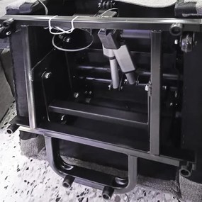 Poltrona Alzapersona Reclinabile 2 Motori Tasmania Tessuto Coffee