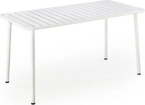 Tavolo rettangolare Bosco bianco L140 cm