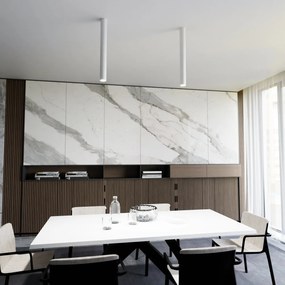 Plafoniera TECNO 1XL da soffitto base GU10 Bianca