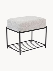 Pouf contenitore in bouclé Milou
