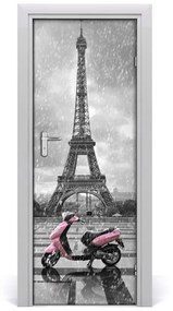Rivestimento Per Porta Eiffel Tower Scooter 75x205 cm