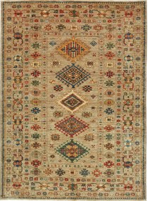 Kazak Tappeto orientale 150x200 Grigio (Pakistan) Annodato A Mano