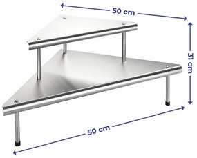Ripiano supplementare in acciaio inox Massivo - Maximex