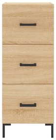 Credenza Rovere Sonoma 34,5x34x180 cm in Legno Multistrato