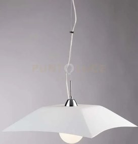 Lampadario a sospensione osiride bianca 1 luce attacco e27 50x50x12...