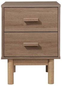 Comodino effetto rovere in colore naturale Melanie - Støraa