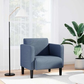 Divano Sedia Con Braccioli Blu 54 Cm Tessuto Di Velluto A Coste /