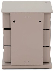 Cassettiera in metallo grigio-beige 37x54,5 cm Joey - Spinder Design