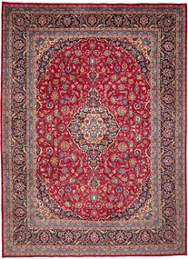 Kashan Tappeto 410x300 Rosso (Iran) Annodato A Mano