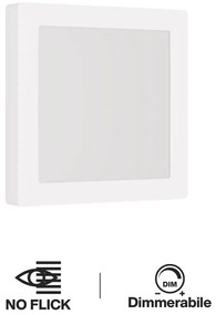 Plafoniera LED Quadrata 20W 2.000lm 225x225mm Osram LED Dimmerabile