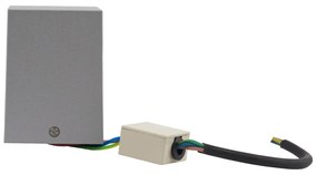 Applique Quadrata Monodirezionale IP65 - GU10 Grigio