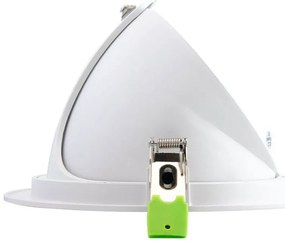 Faro LED da Incasso 44W Orientabile Rotondo Foro Ø210mm Bianco - Philips Certadrive 140lm/W Colore Bianco Naturale 4.000K