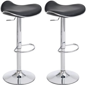 Set Barhocker Shanghai: Eleganza E Funzionalità İn Ecopelle / Schwarz