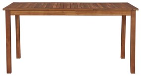 Tavolo da Giardino 150x90x74 cm in Massello di Acacia