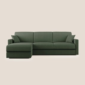 Chris Divano letto angolare con penisola in microfibra smacchiabile T11
