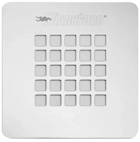 Griglia per piatto doccia in acciaio inox quadrata 12,5x12,5 cm