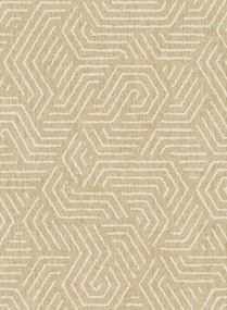 Retro Tapete Flourish von Arte - Gelb